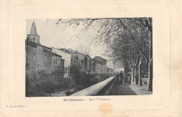 CPA 34 SAINT CHINIAN QUAI VILLENEUVE - Autres & Non Classés