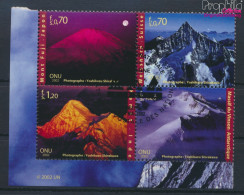 UNO - Genf 440-443 Viererblock (kompl.Ausg.) Gestempelt 2002 Jahr Der Berge (10067959 - Used Stamps