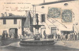 CPA 34 AIGUES VIVES PLACE DE LA FONTAINE - Sonstige & Ohne Zuordnung