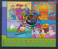 UNO - Genf 444-447 Viererblock (kompl.Ausg.) Gestempelt 2002 Nachhaltige Entwicklung (10067955 - Used Stamps