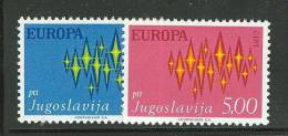 YUGOSLAVIA  EUROPA CEPT 1972  MNH - 1972