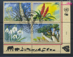 UNO - Genf 681-684 Viererblock (kompl.Ausg.) Gestempelt 2010 Pflanzen (10067897 - Used Stamps