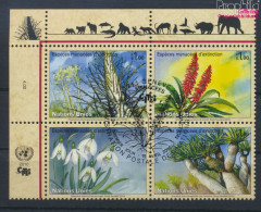 UNO - Genf 681-684 Viererblock (kompl.Ausg.) Gestempelt 2010 Pflanzen (10067898 - Used Stamps