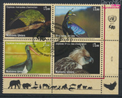 UNO - Genf 774-777 Viererblock (kompl.Ausg.) Gestempelt 2011 Vögel (10067794 - Used Stamps