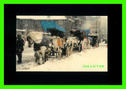 QUÉBEC - CALÈCHES DANS LA NEIGE -  VUES D'ICI - - Québec - La Cité