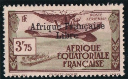 A.E.F. Poste Aérienne N°16 - Signé Calves & Brun - Neuf * Avec Charnière - TB - Unused Stamps