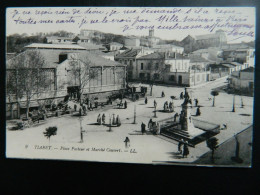 TIARET                     PLACE PASTEUR ET MARCHE COUVERT - Tiaret