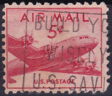 Etats-Unis (Poste Aérienne) YT PA34 Mi 552A Sn C33 Année 1947 (Used °) Avion - 2a. 1941-1960 Afgestempeld
