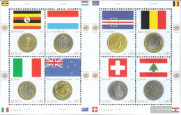 UN - Geneva 553-560 Sheetlet (complete Issue) Unmounted Mint / Never Hinged 2006 Flags And Coins - Ungebraucht