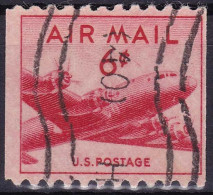 Etats-Unis (Poste Aérienne) YT PA34a Mi 552C Sn C37 Année 1947 (Used °) Avion - 2a. 1941-1960 Afgestempeld