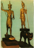 CPM Tutankhamen Treasures – Gold Statuettes Of The King EGYPT (852734) - Museums
