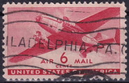 Etats-Unis (Poste Aérienne) YT PA26 Mi 500A Sn C25 Année 1941 (Used °) Avion - 2a. 1941-1960 Gebraucht