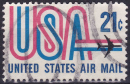 Etats-Unis (Poste Aérienne) YT PA72 Mi 1036 Sn C81 Année 1971 (Used °) Avion - 3a. 1961-… Usati