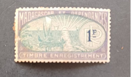 FRANCE COLONIE MADAGASCAR 1936 FISCAL CAT YVERT N. 147 MNHL RARE - Segnatasse