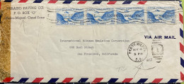 CANAL ZONCANAL ZONE 1943, CENSOR, ADVERTISING COVER, PARAISO PAVING CO, USED TO USA, PEDRO MIGUEL CITY, DUPLEX & WAVY CA - Canal Zone