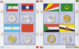 UN - Geneva 673-680 Sheetlet (complete Issue) Unmounted Mint / Never Hinged 2010 Flags And Coins - Unused Stamps