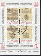 DÄNEMARK, Block 4, Gestempelt, Internationale Briefmarkenausstellung HAFNIA ’87, Kopenhagen 1985 - Blocks & Sheetlets