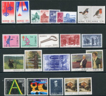 Noruega  809/831 ** MNH. 1982. Año Completo - Annate Complete