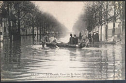 9 CPA Grande Crue De La Seine, Janvier 1910 : Paris (6), Asnières (1), Alfortville (2) - Inondations