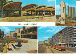 Karl-Marx-Stadt, DDR-Mehrbildkarte, Gelaufen 1971 - Chemnitz (Karl-Marx-Stadt 1953-1990)