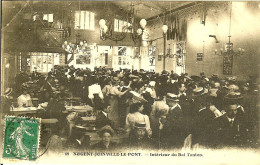 94 NOGENT JOINVILLE LE PONT INTERIEUR DU BAL TANTON C ETAIT EN 1911 LES HOMMES DANSENT AVEC LEURS CHAPEAUX - Joinville Le Pont