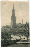 Tram/Straßenbahn Hamburg,Rathaus,1910  Gelaufen - Strassenbahnen
