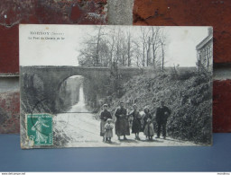 Cpa  HORNOY-le-BOURG Le Pont De Chemin De Fer.  1910, Animée - Hornoy Le Bourg