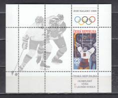 Czech Rep. 1998 - Won The Gold Medal In Ice Hockey At The Olympic Winter Games, Nagano, Mi-Nr. Block 8, MNH** - Ongebruikt