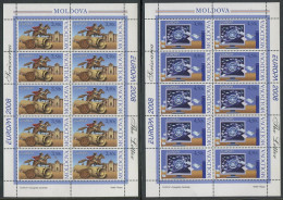 Moldova:Unused Sheets Serie EUROPA Cept 2008, The Letter, MNH - 2008