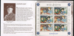 Moldova:Unused Booklet EUROPA Cept 2007, Scouts, MNH - 2007