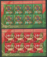 Belarus:Unused Sheet Serie EUROPA Cept 2007, Scouts, MNH - 2007