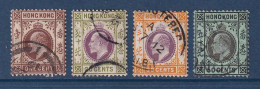 Hong Kong - YT N° 95 à 98 - Oblitéré - 1911 - Oblitérés