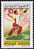 2002 -Tunisie/Y&T1466  Championnat Du Monde D'Athlètisme Handisport-   1V- MNH*** - Sport Voor Mindervaliden