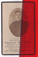 CUL-DES-SARTS - Fernand Hubert ° Cul-des-Sarts 14/05/1896 † 26/12/1918, Brigadier Pantserwagens 4 D.A. - Documents