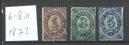 RUSSLAND RUSSIA 1872 Levant Levante Michel 6 - 8 X O - Turkish Empire