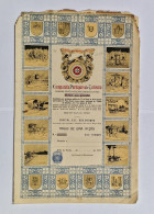 PORTUGAL- VILA DO CONDE - Companhia Portuguesa De Turismo - Titulo De Uma Acção 100$00 - 1925 - Toerisme