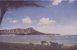 HA HAWAII Aloha Day Diamond Head Beach Vintage Postcard - Honolulu