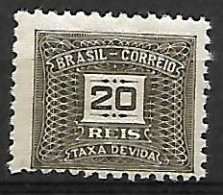 BRESIL   -   Taxe   -  1919 .   Y&T N° 42 * . - Timbres-taxe