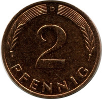 2 PFENNIG 1984 GERMANY UNC Coin #M10389.U - 2 Pfennig