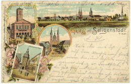 Litho Ak Gruß Aus Seligenstadt Offenbach 1901 - Offenbach