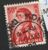 Hong Kong 1962 SG 203a 50c  Vermilion   Fine Used   - Oblitérés