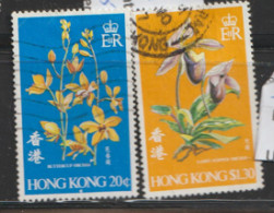 Hong Kong  1977 SG  368-9  Orchids     Fine Used   - Used Stamps