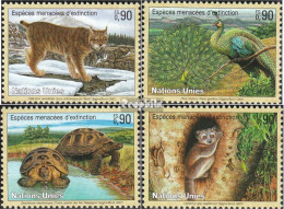 UNO - Genf 409-412 (kompl.Ausg.) Postfrisch 2001 Gefährdete Tiere - Unused Stamps