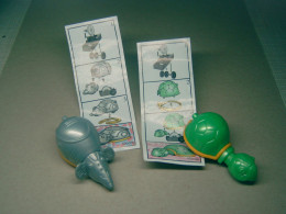 2000 Ferrero - Kinder Surprise - K00 68 & 69 - Robot Animals - Complete Set + 2 BPZ's - Monoblocs