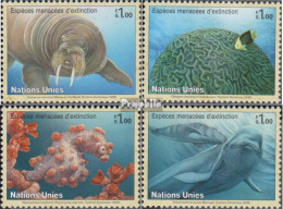 UNO - Genf 588-591 (kompl.Ausg.) Postfrisch 2008 Gefährdete Arten: Meerestiere - Unused Stamps