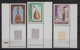 Algerie - N°460 à 462 - Cote 5€ - ** Neuf Sans Charniere - Numero De Feuille - Coins Datés - Argelia (1962-...)