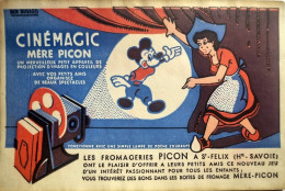Buvard Ciné-Magic Mère Picon Circa 1950/Disney/Mickey - Film En Theater
