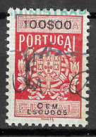 Fiscal/ Revenue, Portugal - Estampilha Fiscal -|- Série De 1940 - 100$00 - Gebraucht