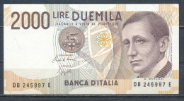 °°° ITALIA - 2000 LIRE G. MARCONI 06/03/1992 SERIE DB °°° - 1000 Lire