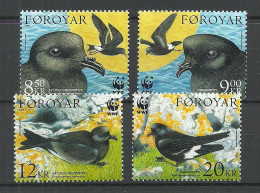 FÄRÖER Denmark FØROYAR 2005 Michel 530 - 533 MNH Naturschutz Sturmschwalben - Rondini